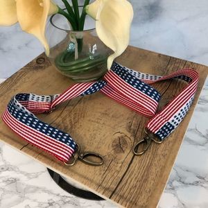 3/$20 Red, White & Blue Flag Camera / Bag Strap